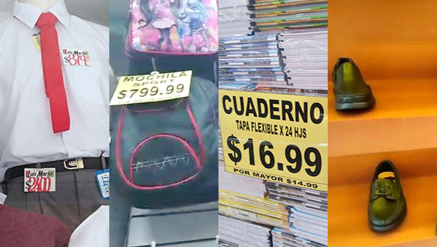 Distintos negocios ya muestran indumentaria y tiles escolares