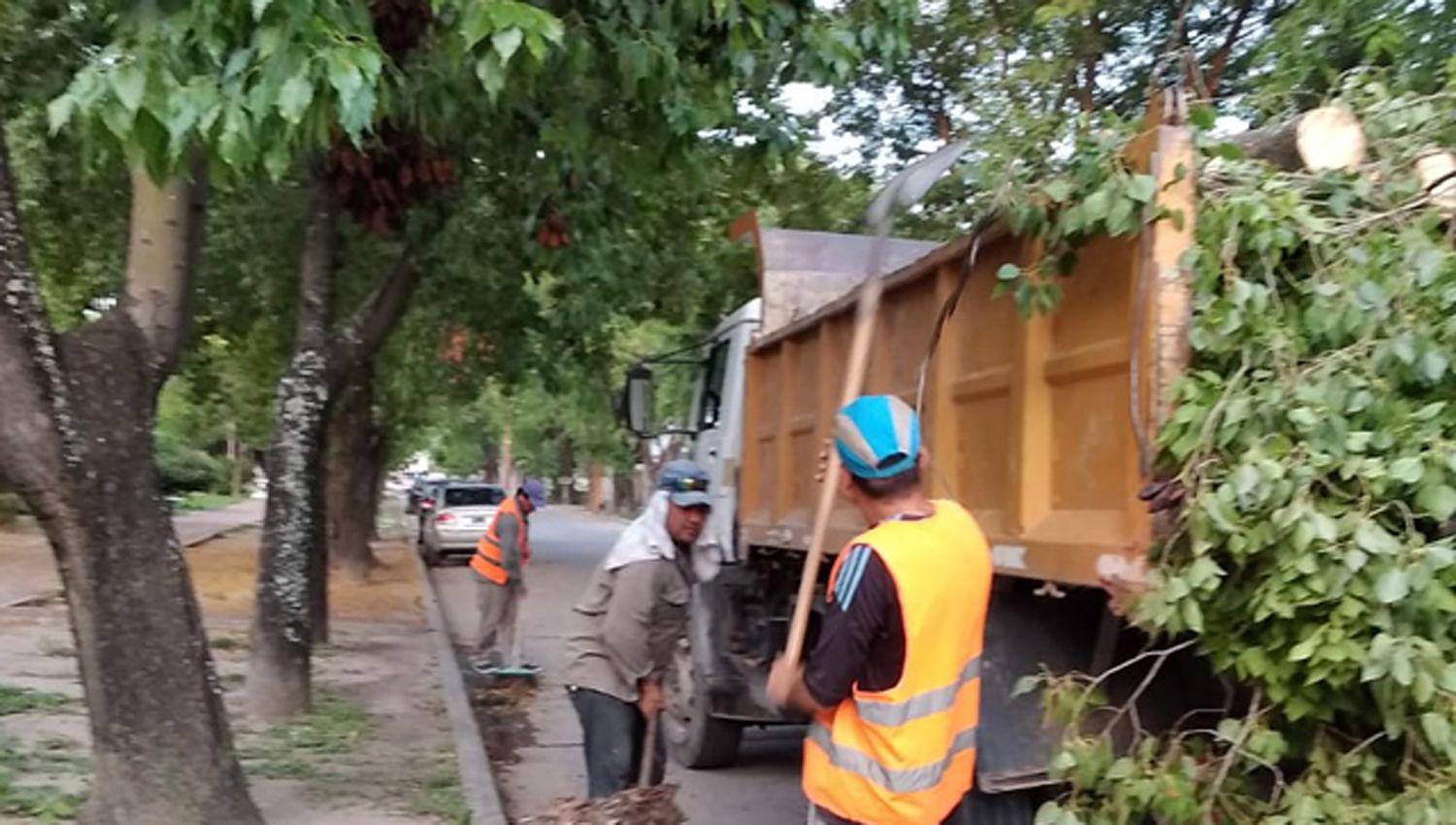OPERATIVO Las actividades de limpieza e higiene se desarrollan en el marco de la campaña Basura cero
