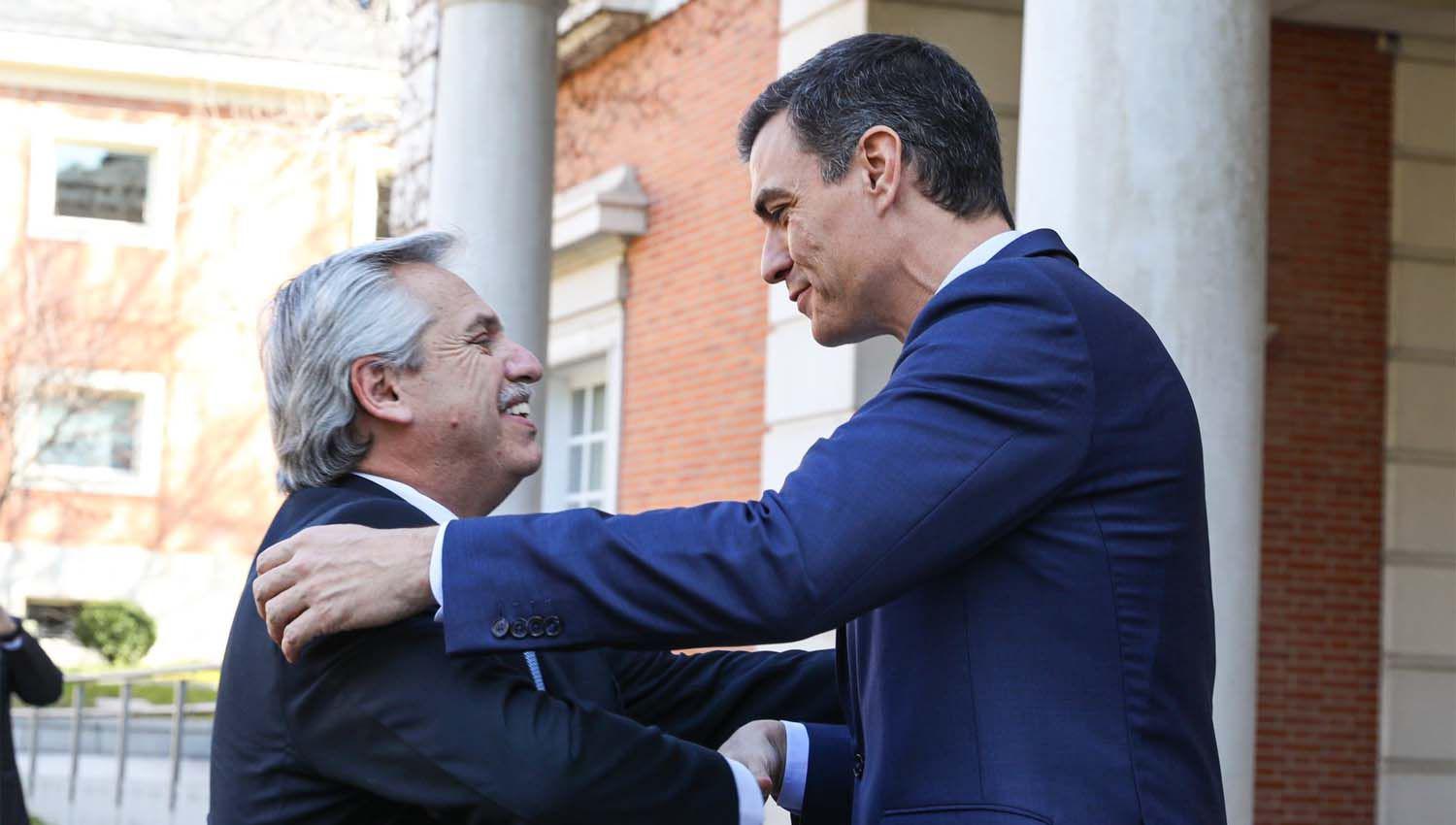Alberto Fernndez se reunió con Pedro Snchez en Madrid