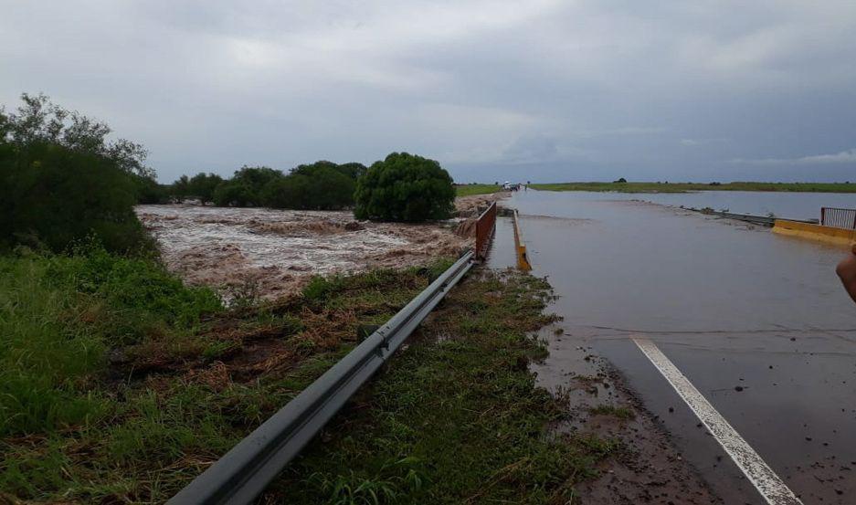 Lluvias- la ruta 34 cortada dos ciudades anegadas y hay un puente en peligro