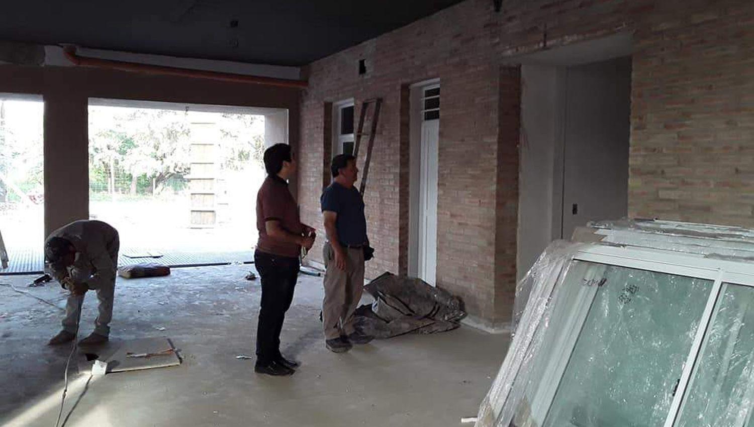 Avanza la construccioacuten del nuevo edificio escolar del Agrupamiento 86125 de Upianita