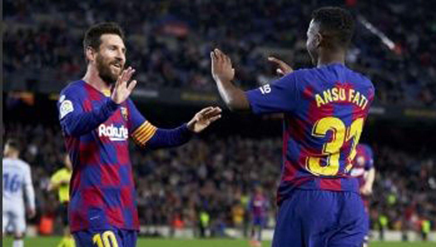 Barcelona con tres asistencias de Messi  ganoacute y sigue a tres puntos de Real Madrid