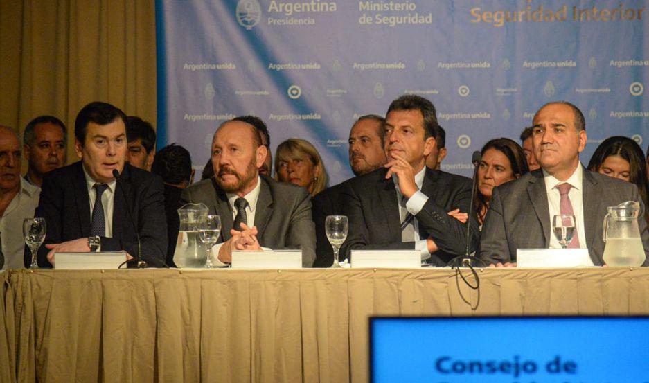 Zamora estuvo presente en el lanzamiento del  Plan Federal de Seguridad