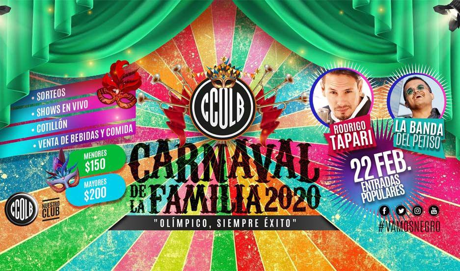 EL LIBERAL te invita a ver a Rodrigo Tapari en el Carnaval de la Familia