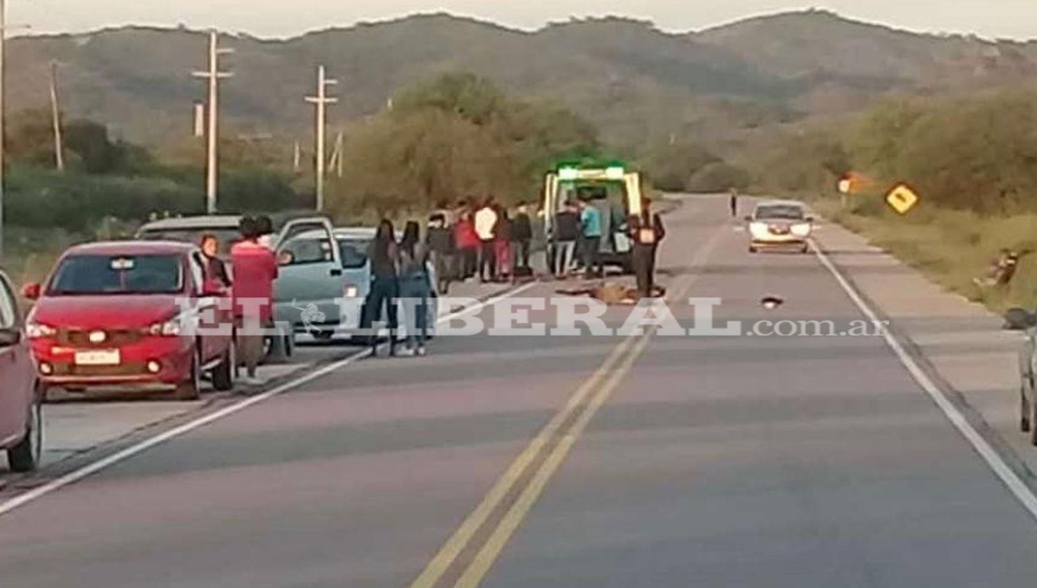 El siniestro vial ocurrió en el tramo de la Ruta 13 entre Ojo de Agua y Sumampa