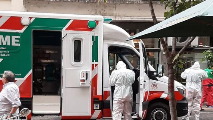 La turista italiana fue asistida por el personal del SAME de Capital Federal y trasladada a un centro de salud
