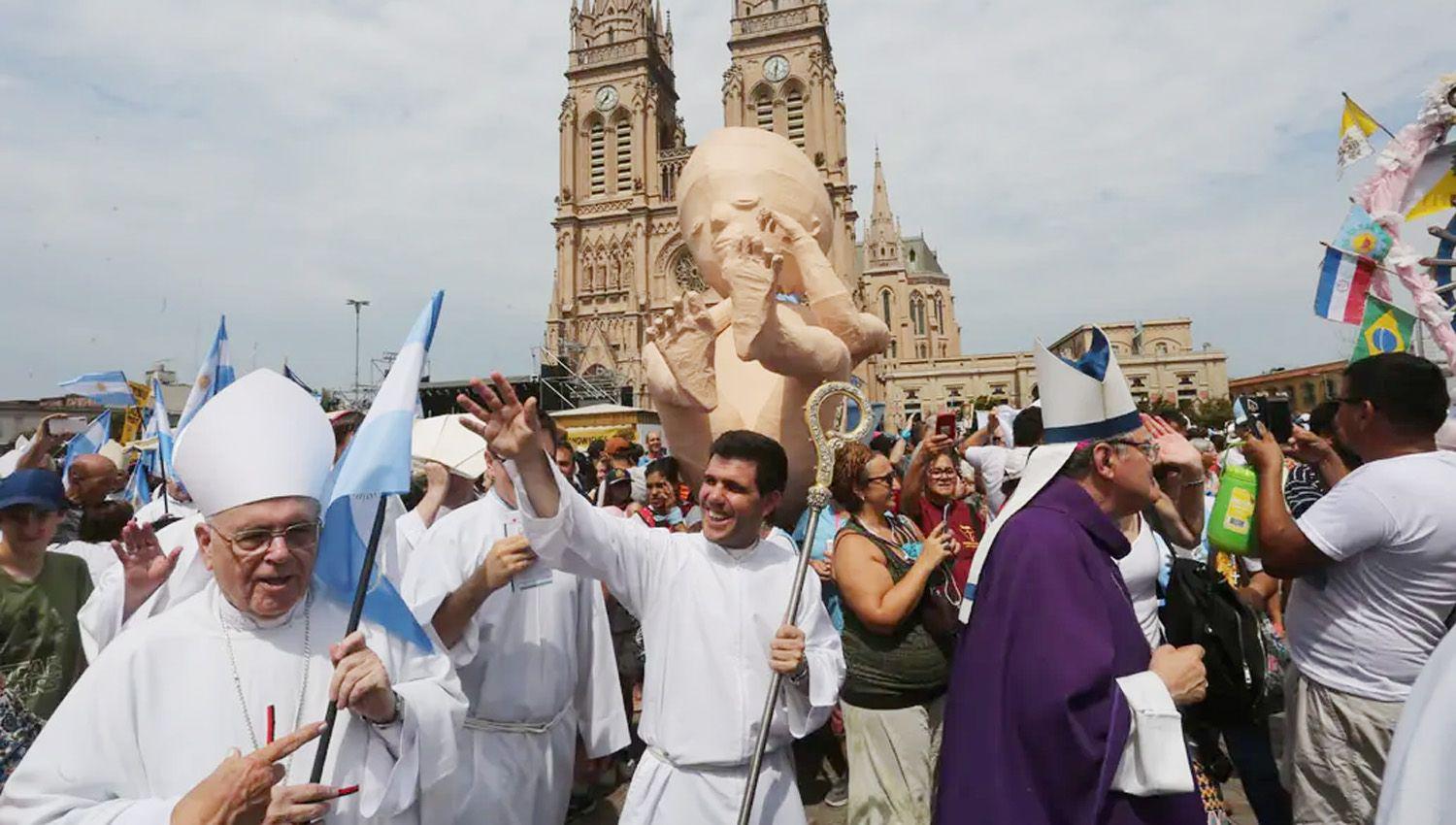 La misa en favor de la vida fue oficiada en la Basílica de Luj�n provincia de Buenos Aires