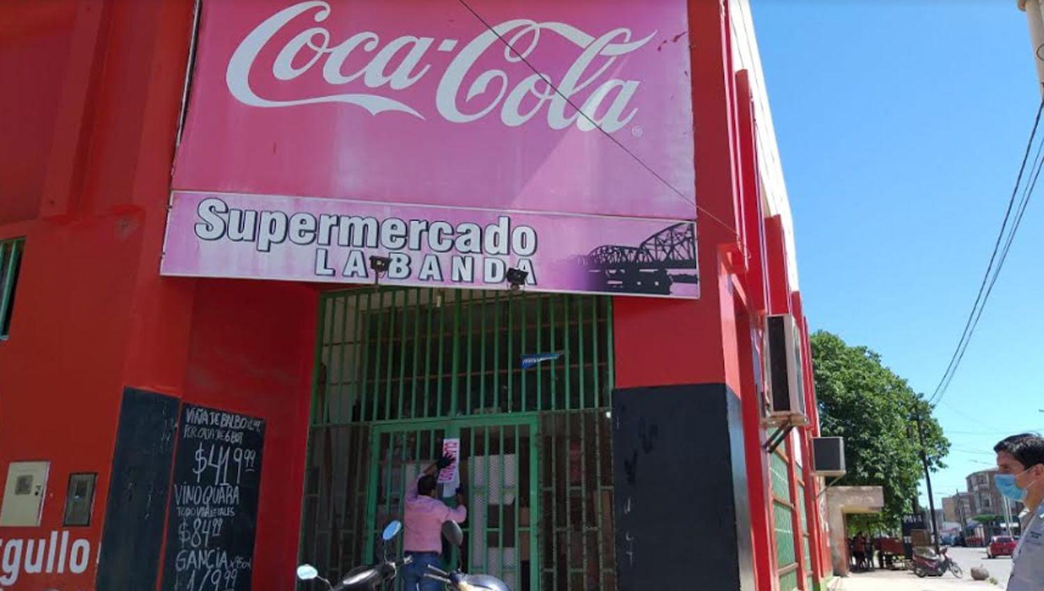 Clausuran preventiva para un supermercado en La Banda