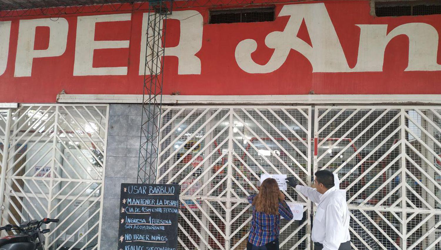 Clausuran otro supermercado por incremento desmedido de precios