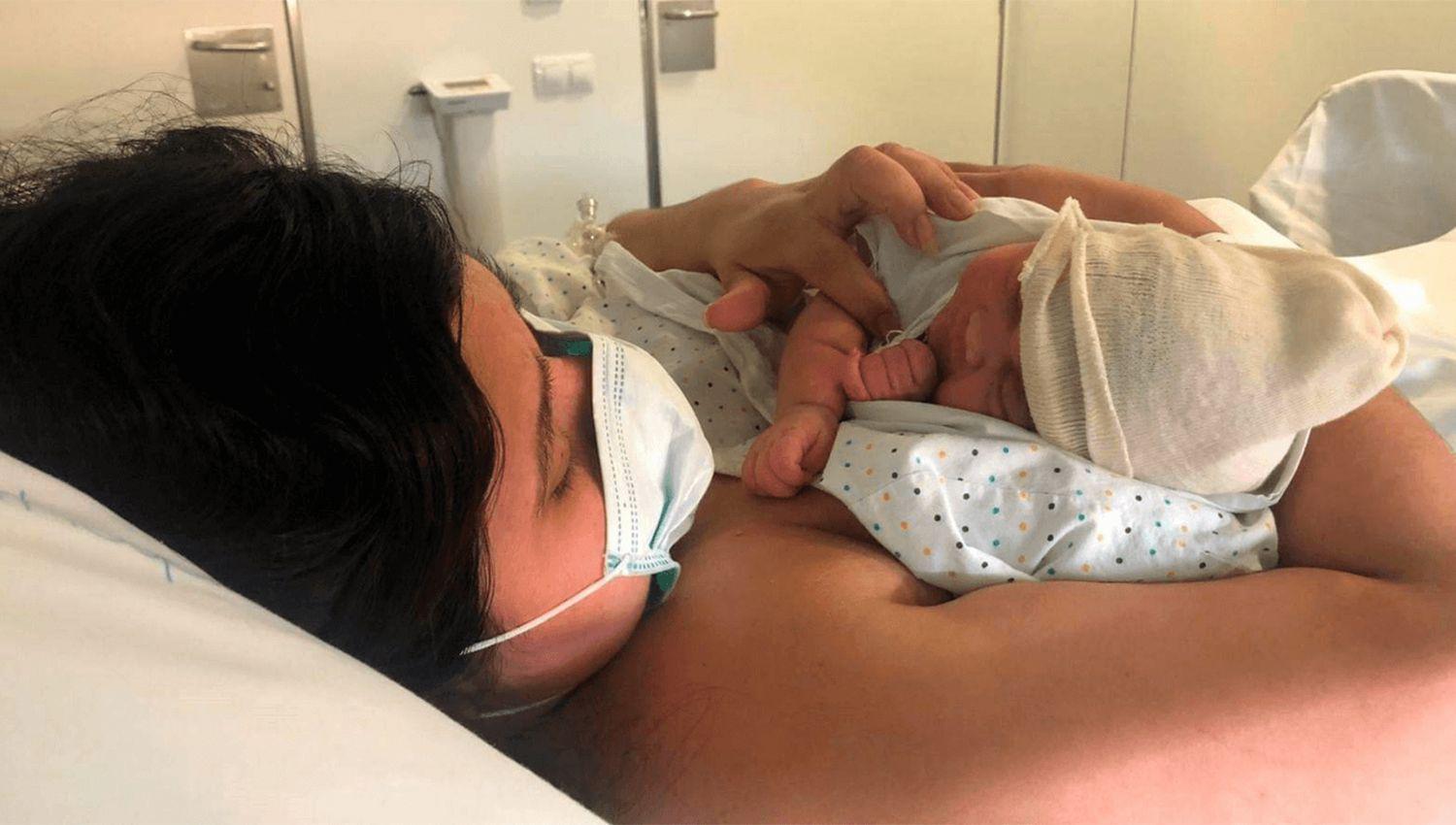 En Espantildea nacioacute una beba sana de una madre con coronavirus