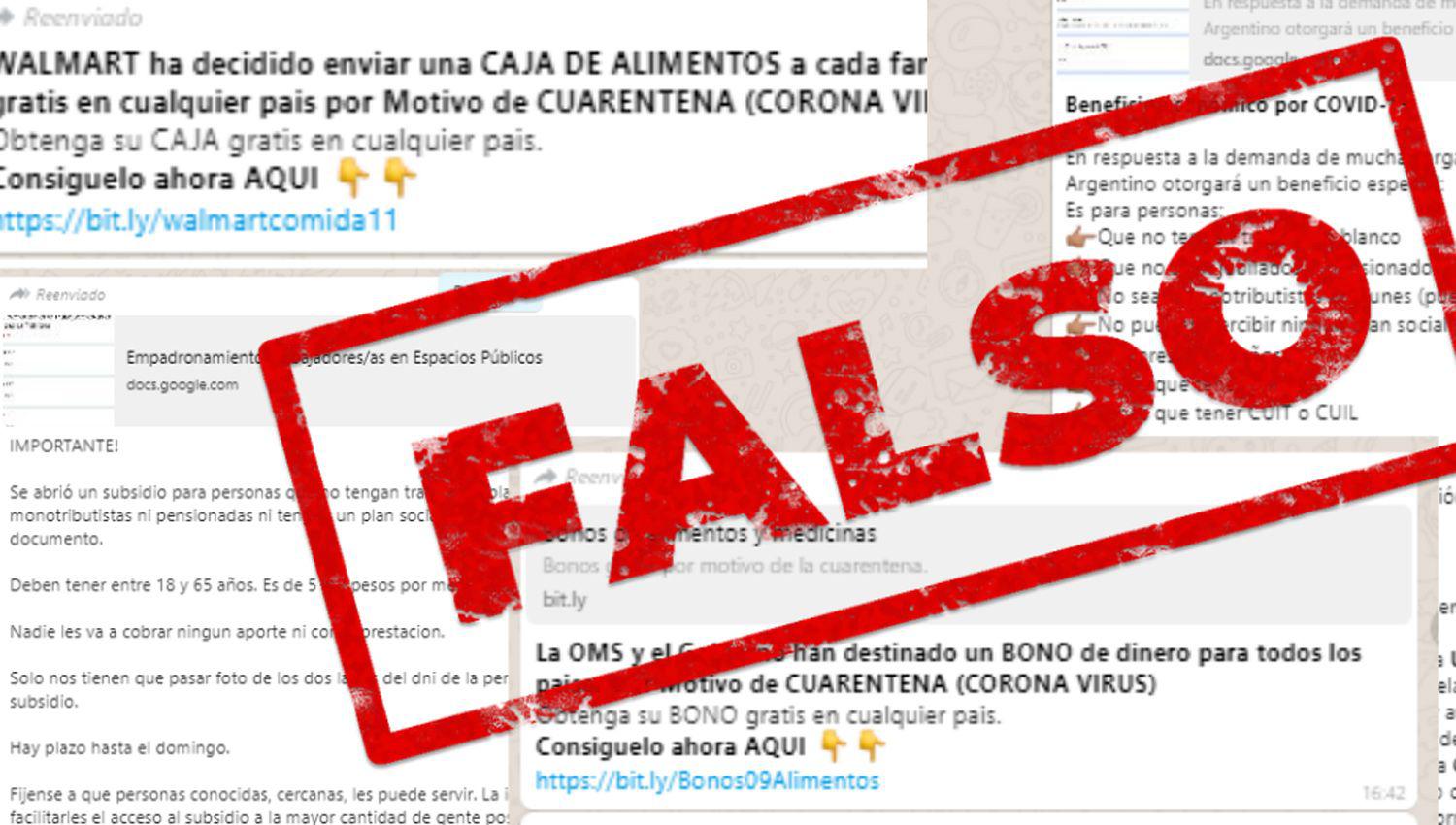 iexclCuidado Circulan contenidos falsos de bonos alimentos y subsidios