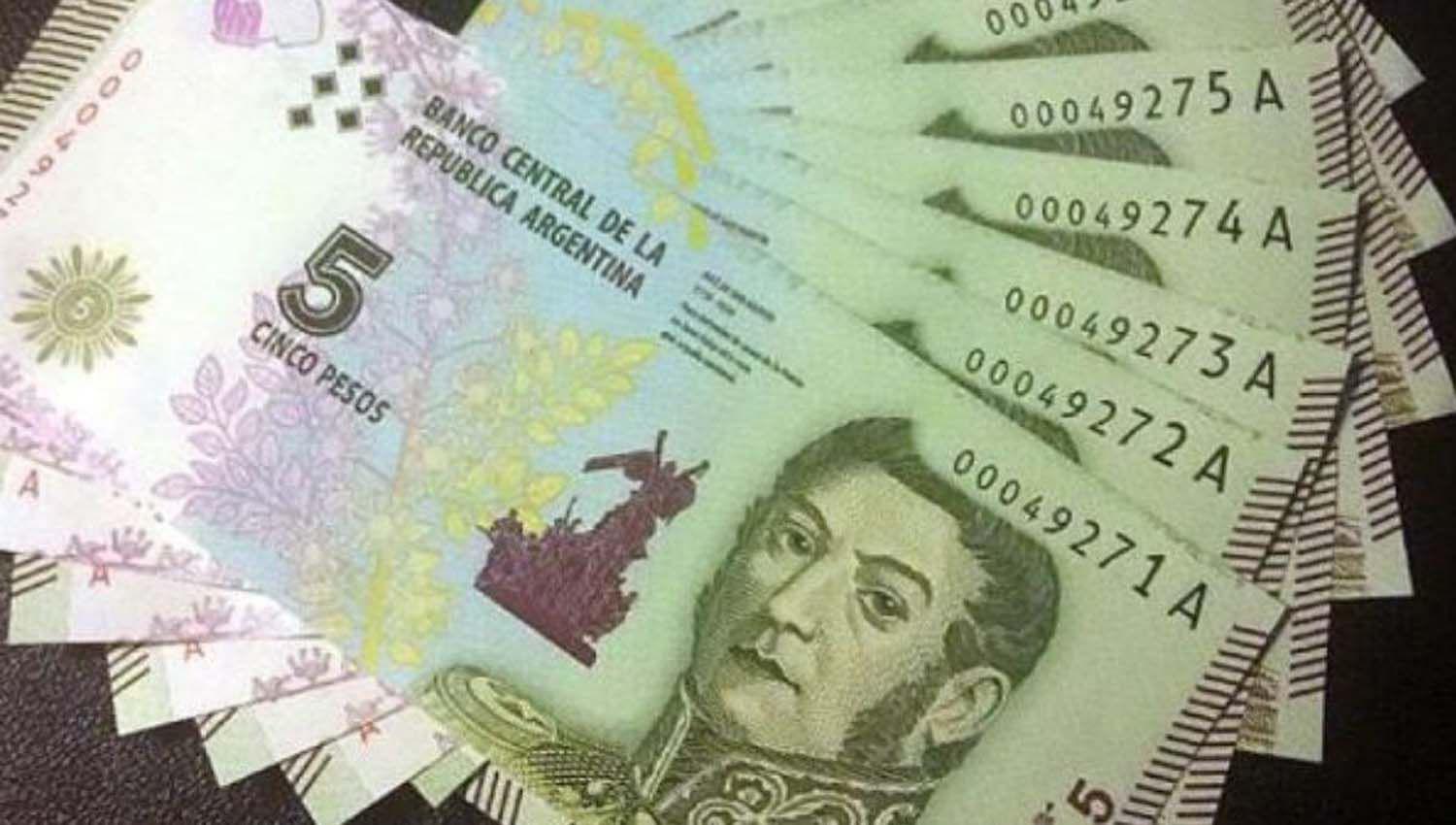 Extienden el plazo para cambiar los billetes de 5