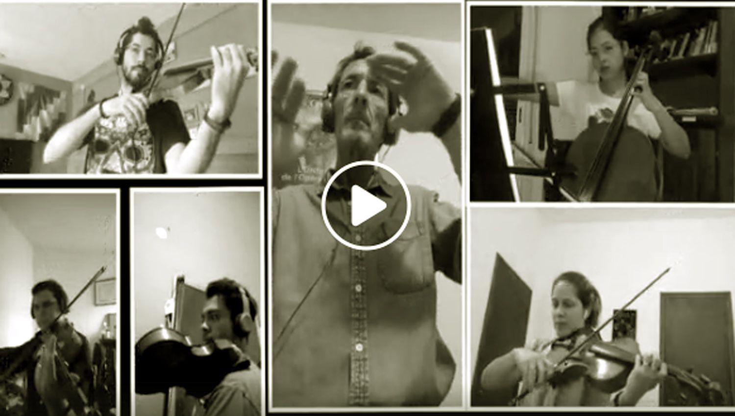 VIDEO  La Orquesta Estable de la Unse se sumoacute a la campantildea #YoMeQuedoEnCasa