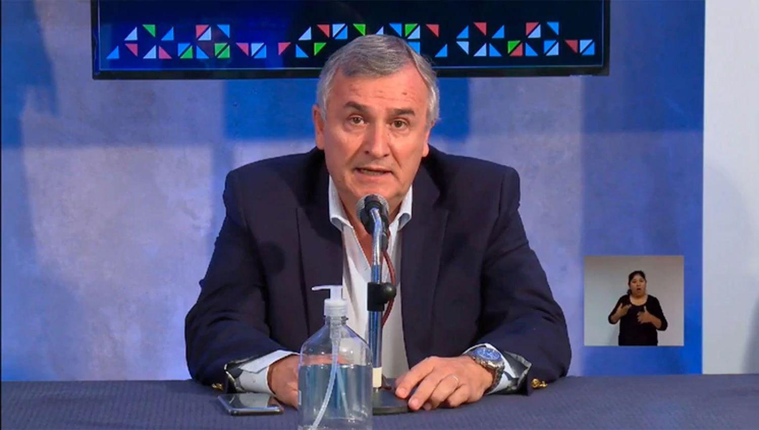 Dramaacutetico pedido de Gerardo Morales a los jujentildeos para que paguen los impuestos