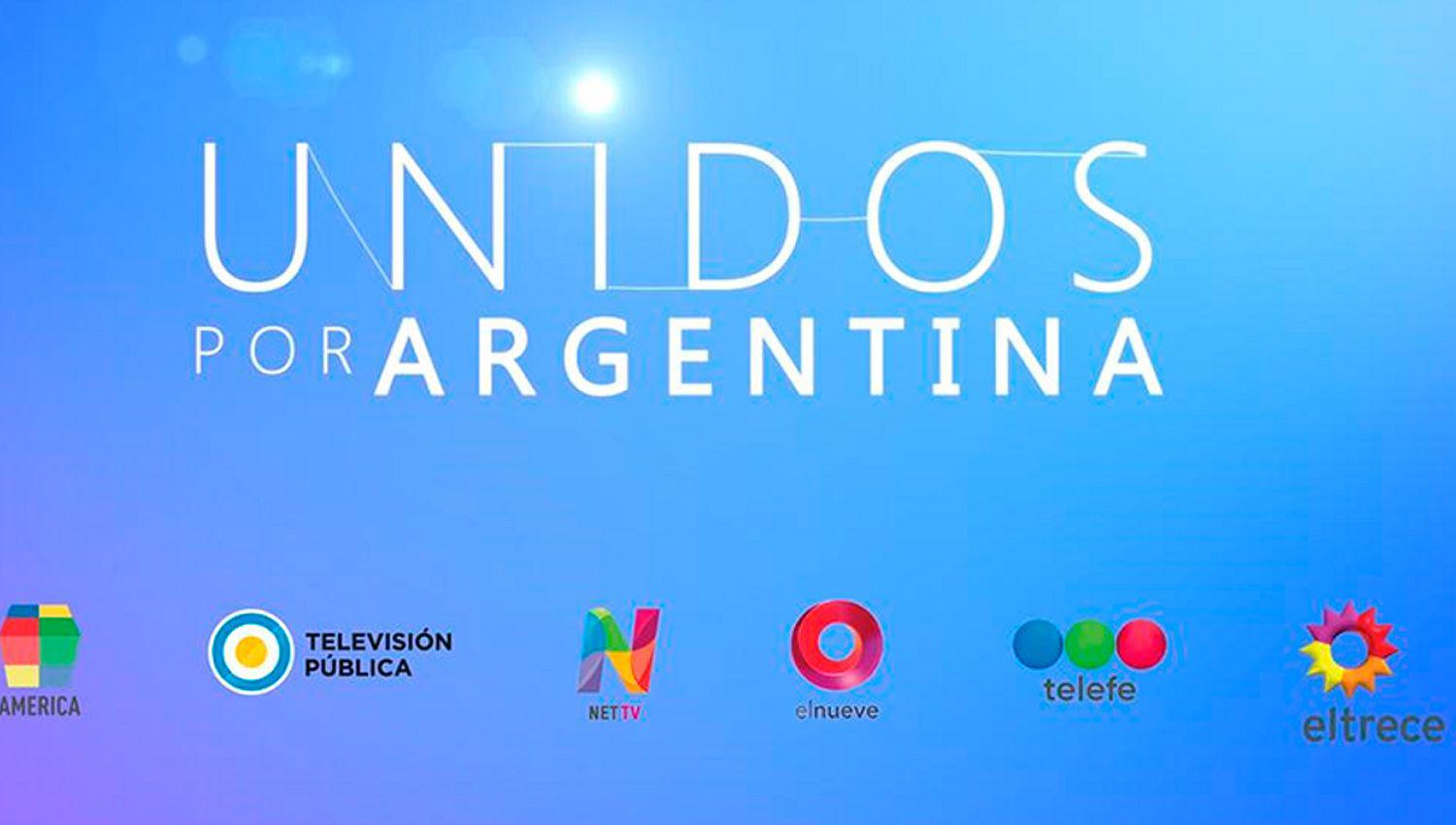 EN VIVO  el evento solidario Unidos por Argentina