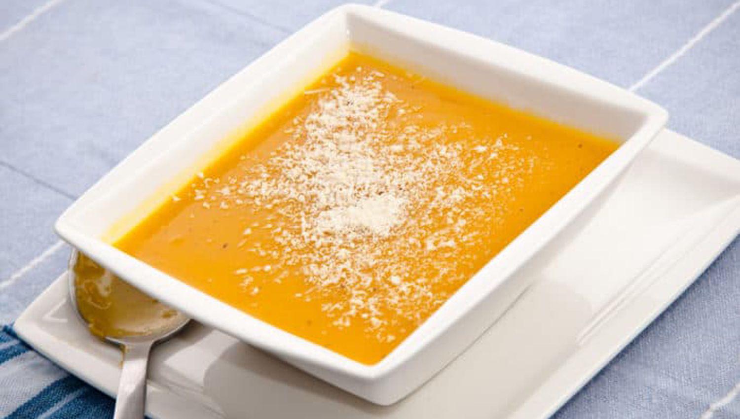 Receta faacutecil de sopa de calabaza casera guiso de arroz polenta y otros platos de cuchara