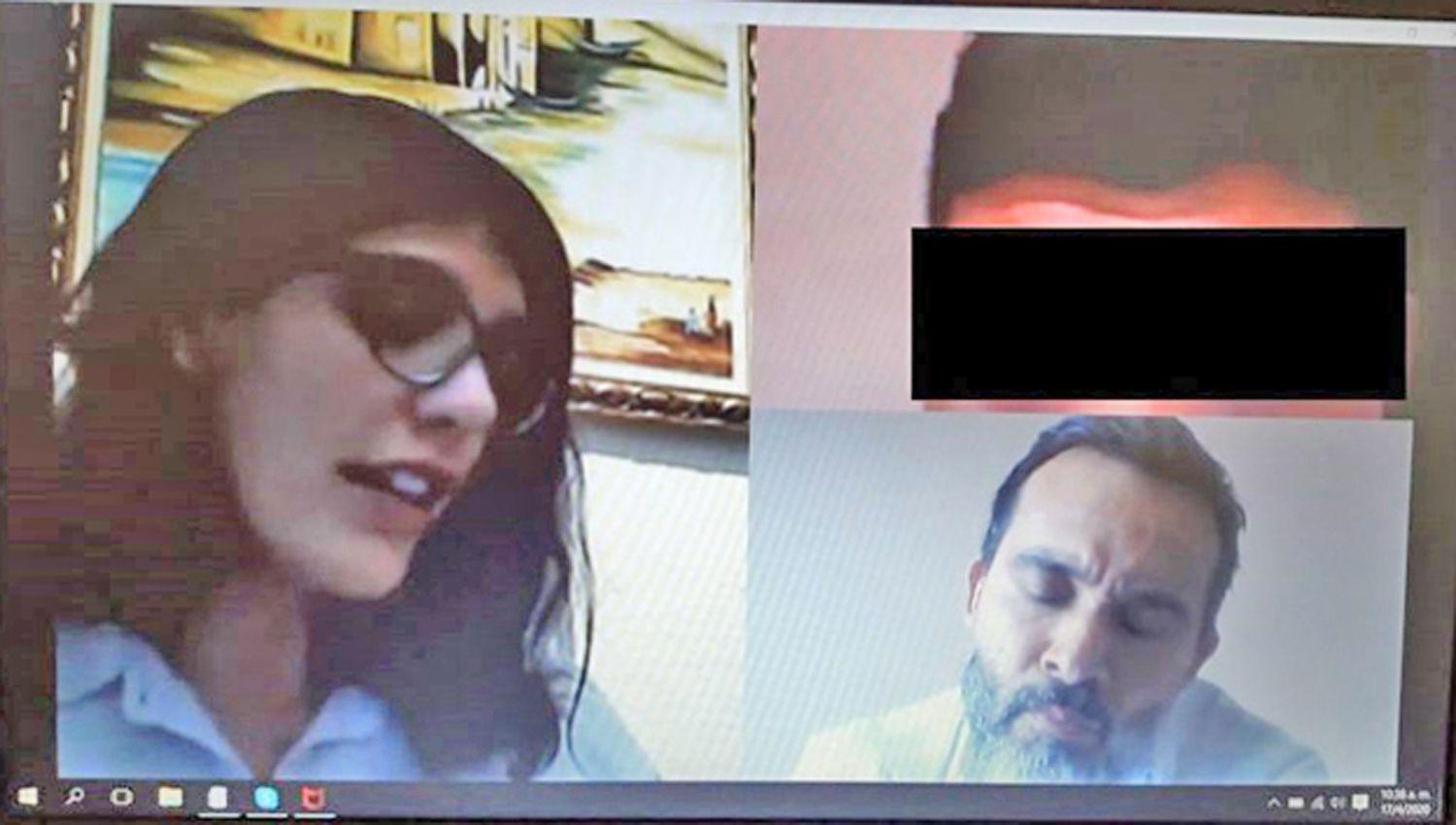 Vía Skype la Dra Monte Bitar tomó declaración al sospechoso asistido por su abogado