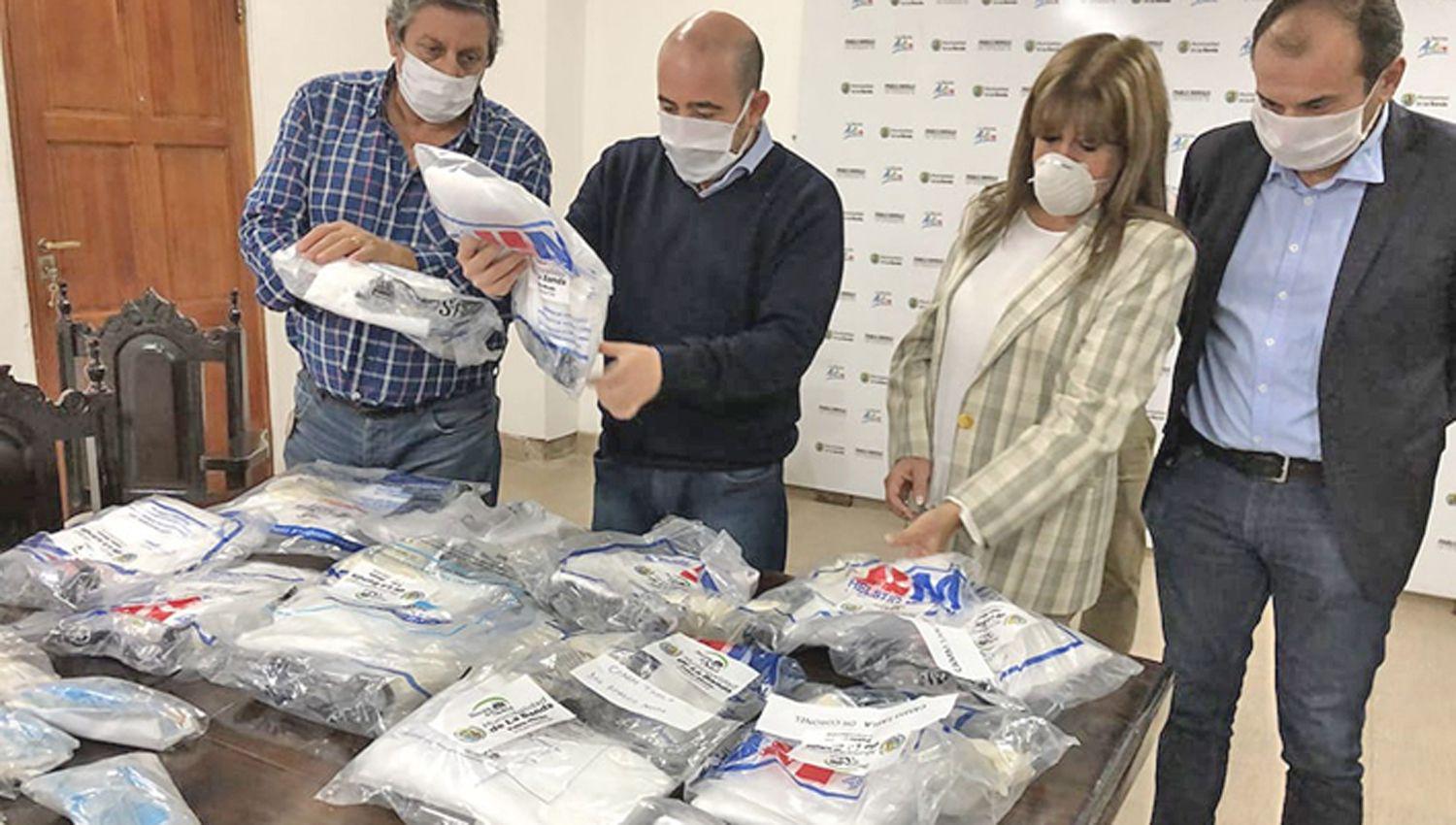 Distribuyeron elementos varios de bioseguridad