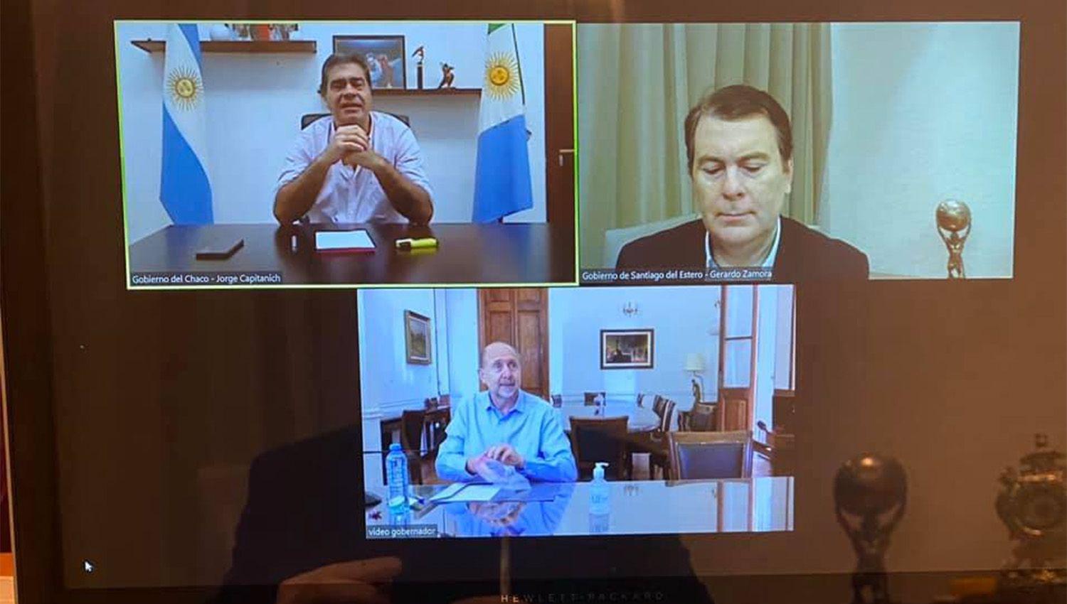 El gobernador Zamora dialogoacute sobre el sector algodonero con sus pares de Chaco y Santa Fe