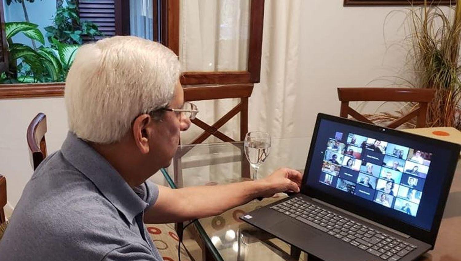 Neder participoacute de una reunioacuten virtual de la Comisioacuten de Defensa del Senado de la Nacioacuten