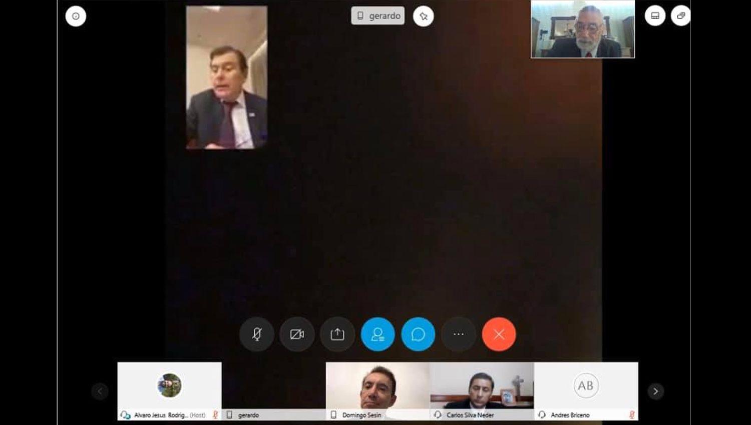El gobernador Zamora participoacute de un curso virtual en el marco de la Autonomiacutea Provincial