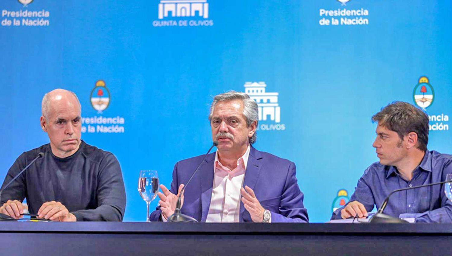 El mandatario nacional lo haría acompañado por Horacio Rodríguez Larreta y Axel Kicillof