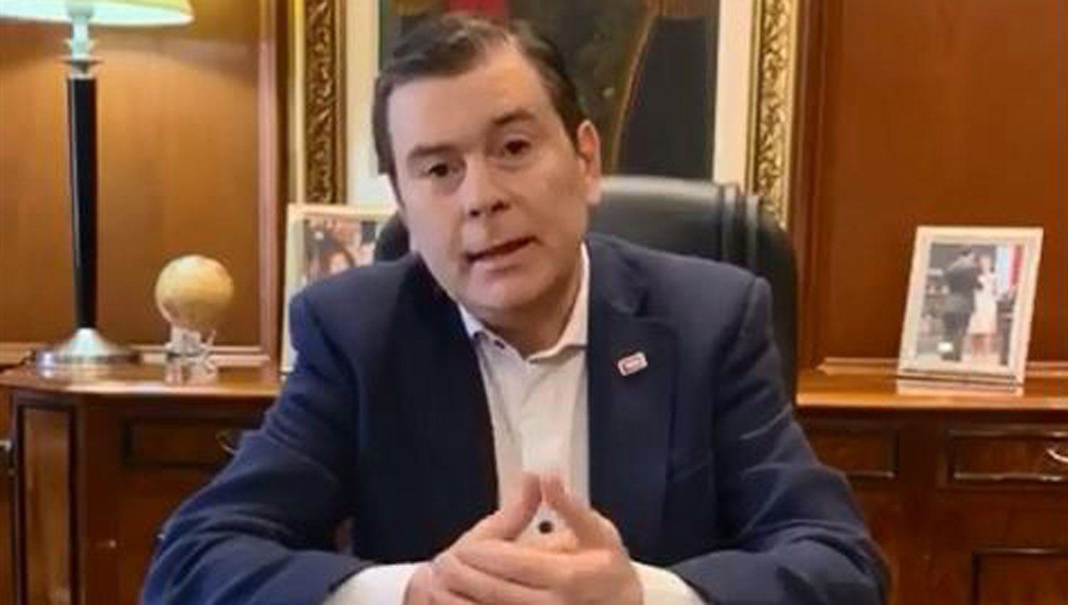 VIDEO El gobernador Zamora envioacute un saludo por los 47 antildeos de vida institucional de la Unse