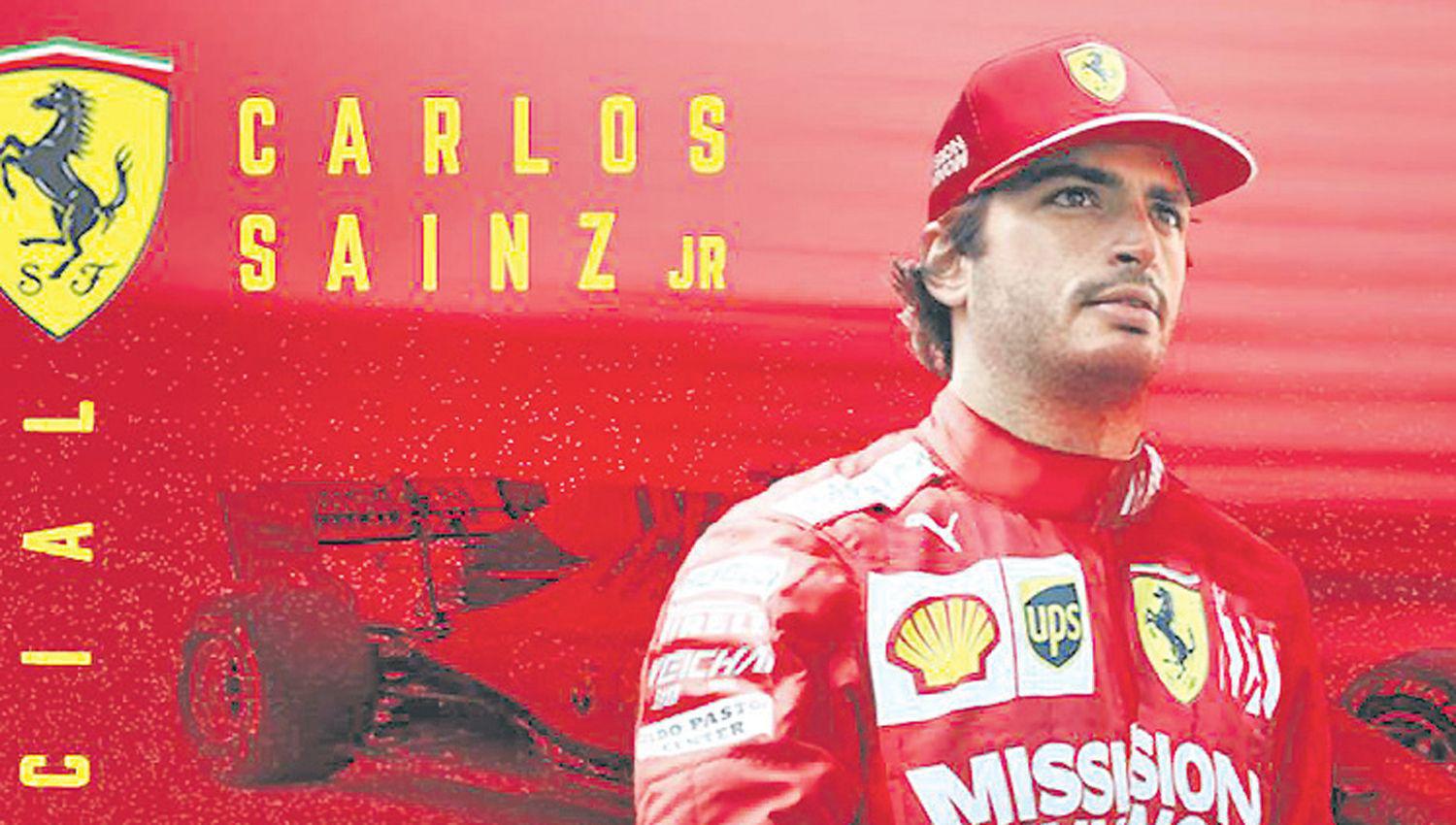 Confirmaron a Carlos Sainz Jr en la escuderiacutea Ferrari