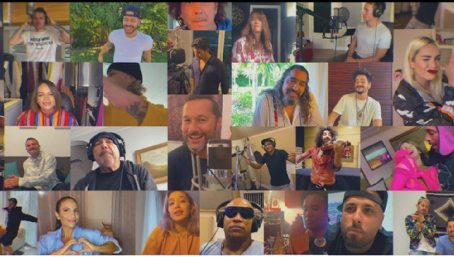 Artistas de Latinoameacuterica se unieron para cantar Color esperanza