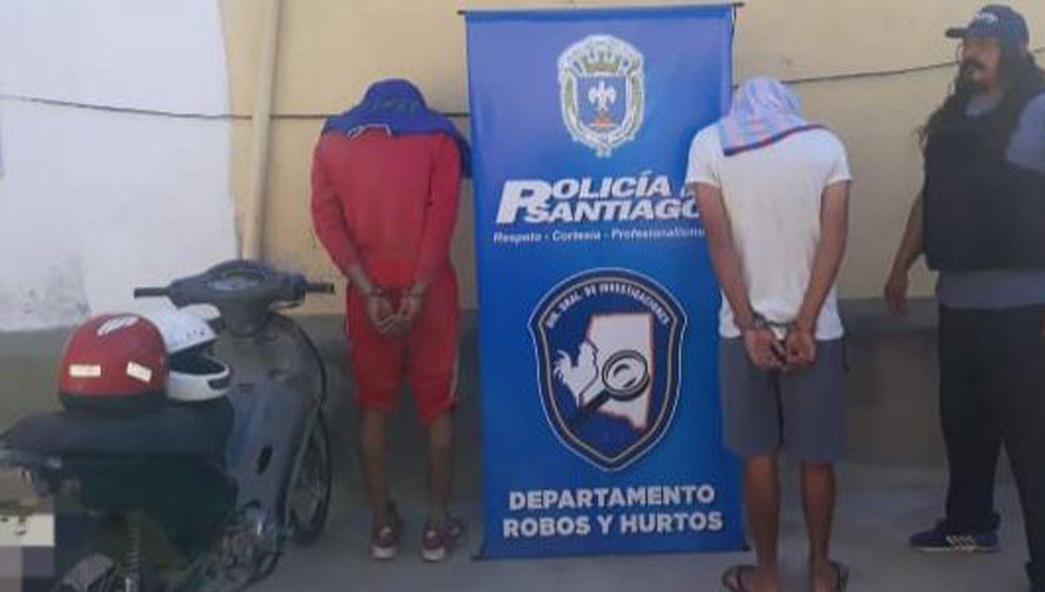 Dos arrebatadores fueron puestos tras las rejas luego de que atacaran a una mujer