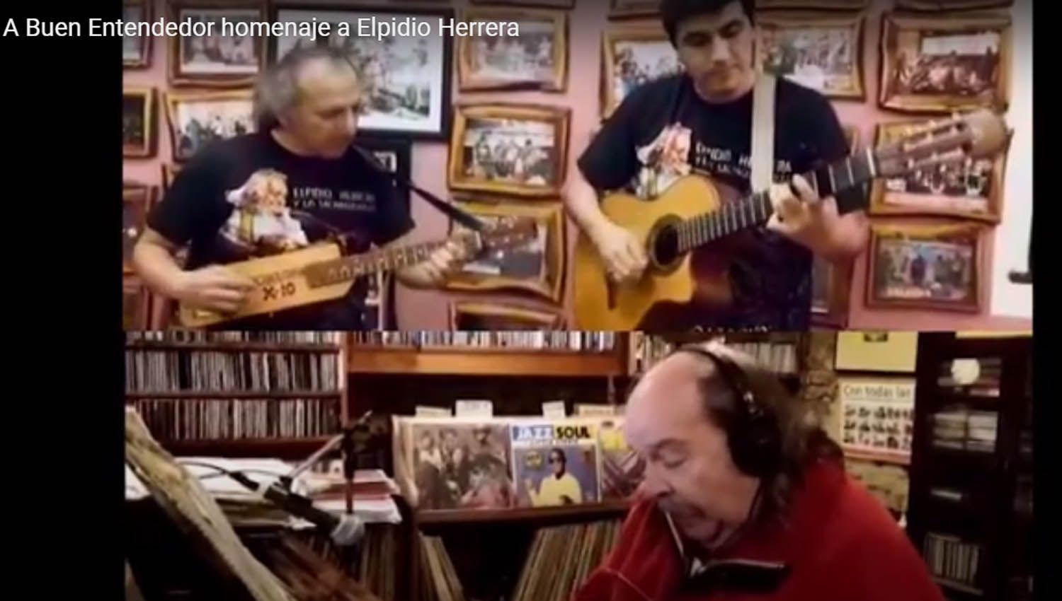 VIDEO  Emocionante homenaje de Litto Nebbia y Leoacuten Gieco a Elpidio Herrera a traveacutes de EL LIBERAL