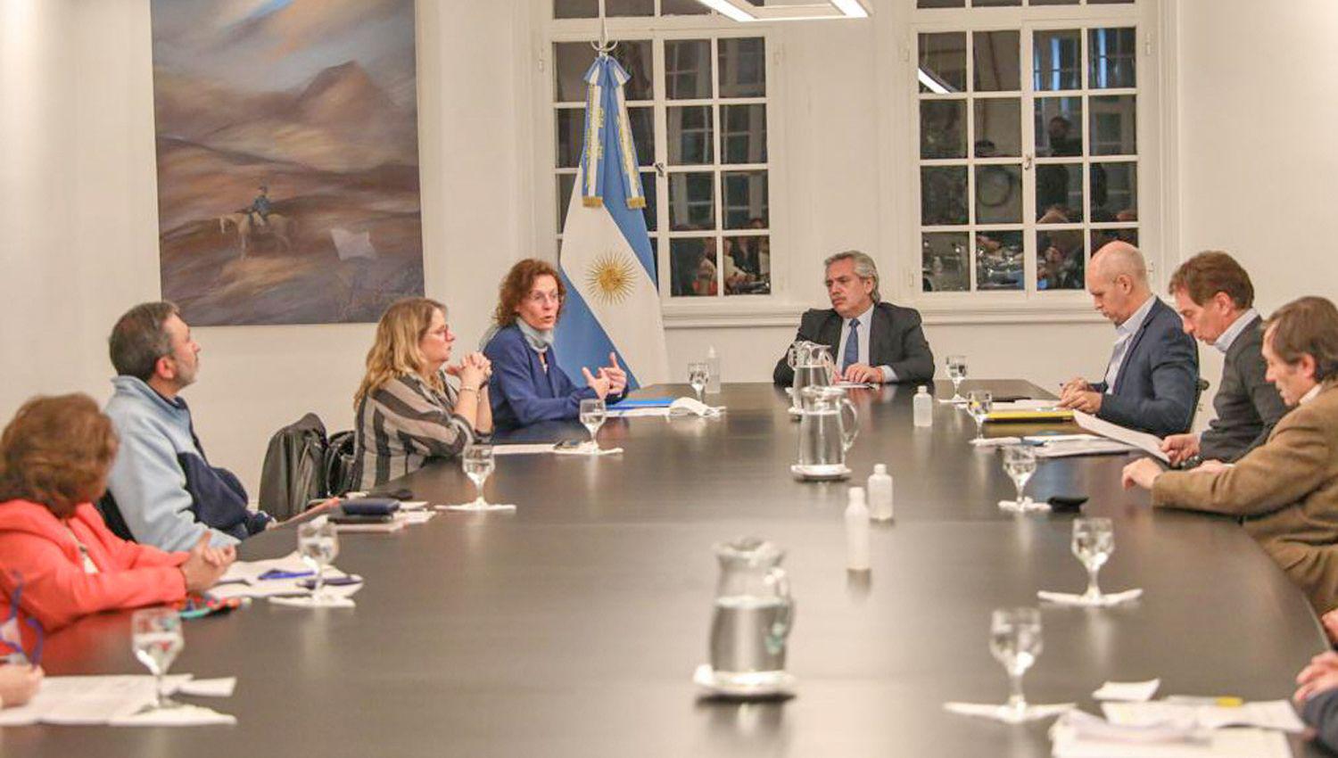 DIÁLOGO El presidente Fern�ndez recibió a Rodríguez Larreta para hablar de la nueva normalidad en la Caba
