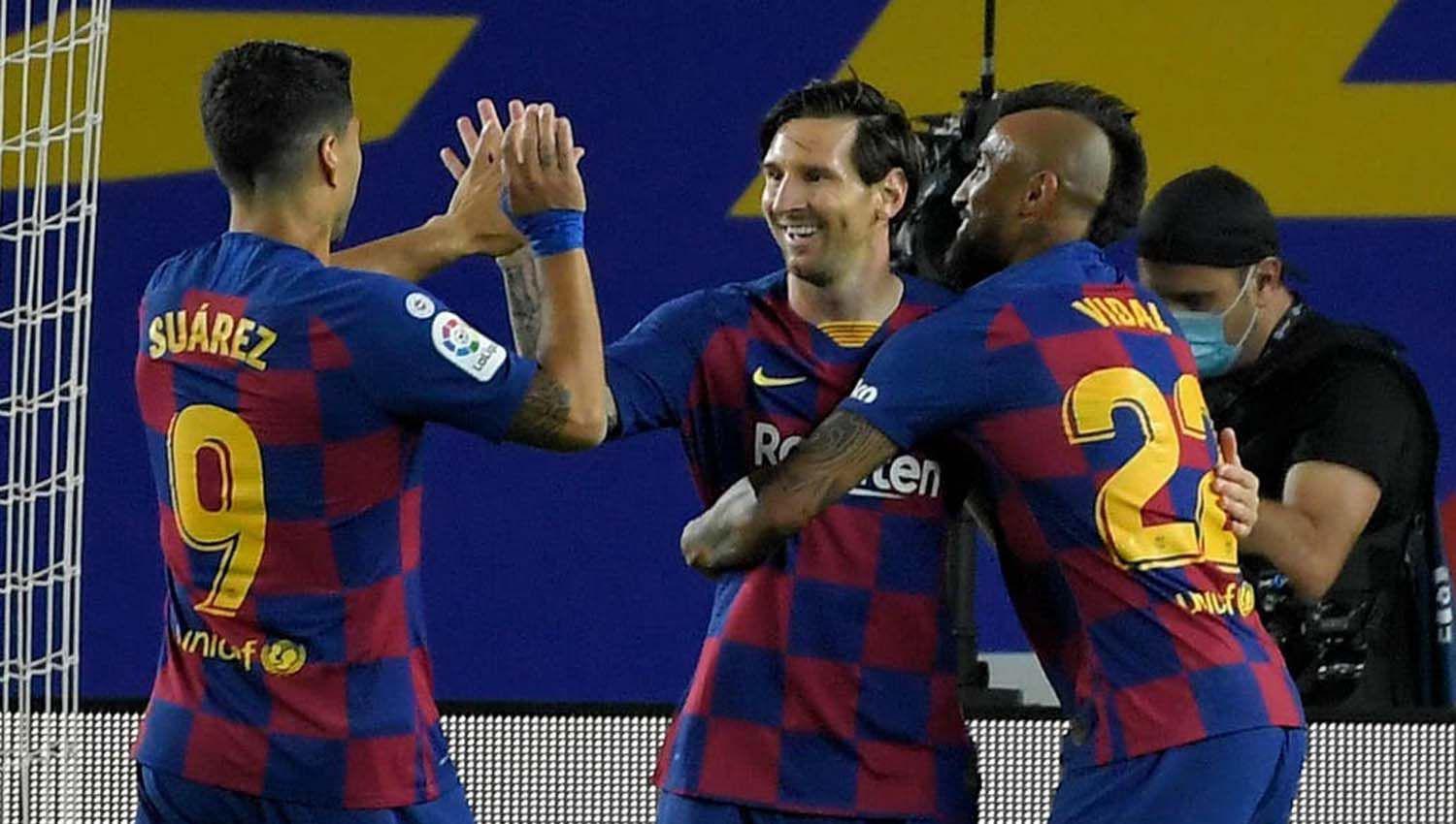 La magia de Messi iluminoacute al Barcelona volvioacute a festejar