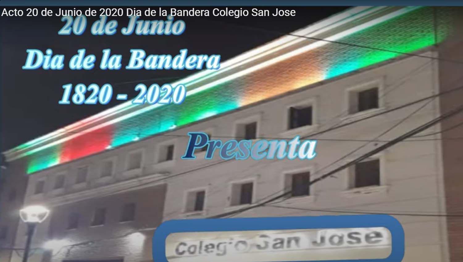 VIDEO  Promesa de Lealtad a la Bandera Argentina de alumnos del Colegio San Joseacute