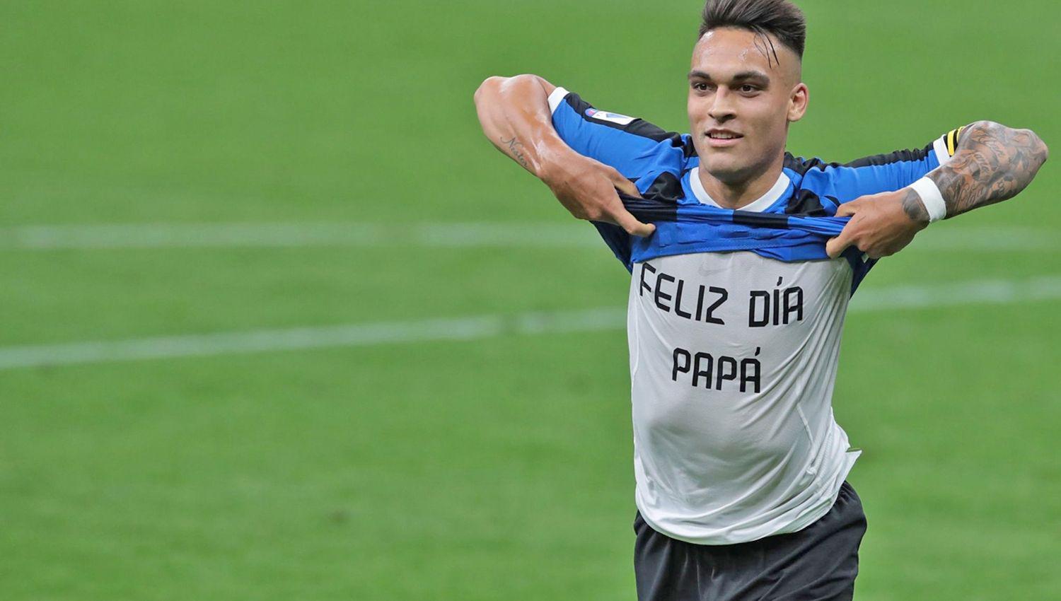 Martínez le dedicó el gol a su pap y así le dio el triunfo al Inter en una semana en la que recibió duras críticas