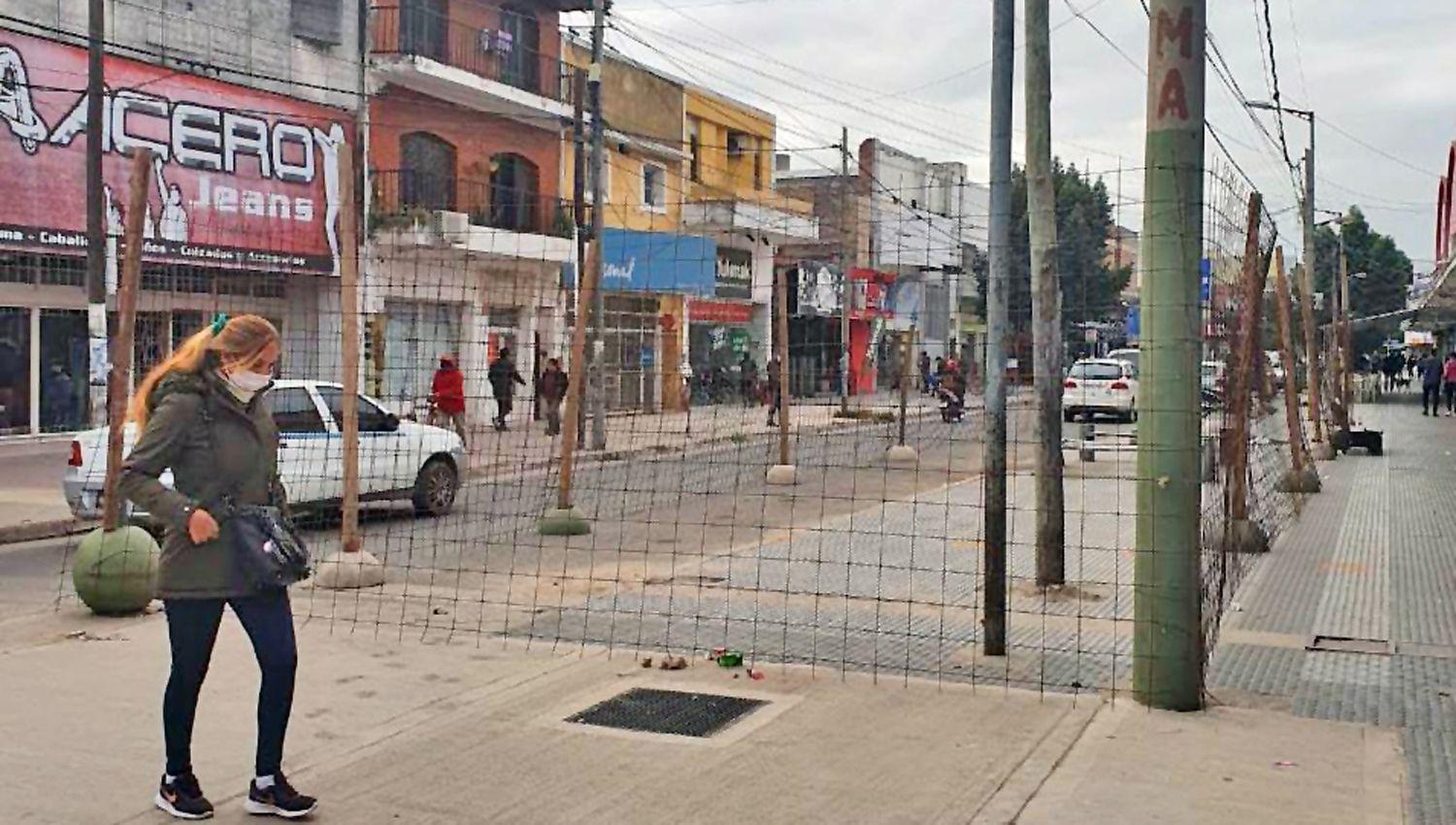 La zona peatonal de La Banda contin�a con su mejoramiento y total transformación