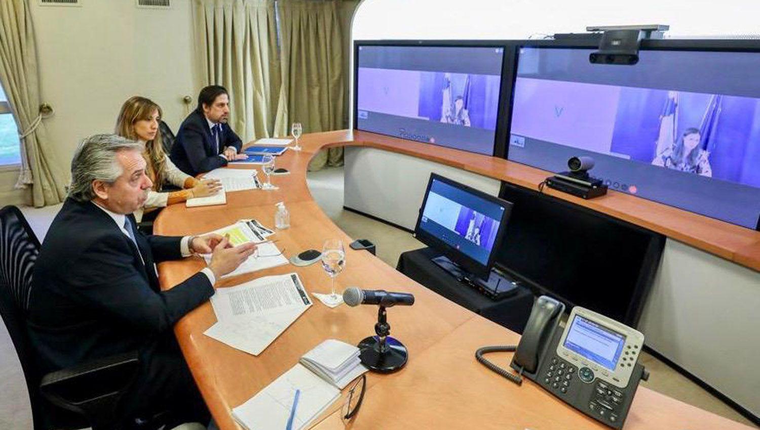 El Presidente realizoacute una videoconferencia con la primera ministra de Finlandia Sanna Marin