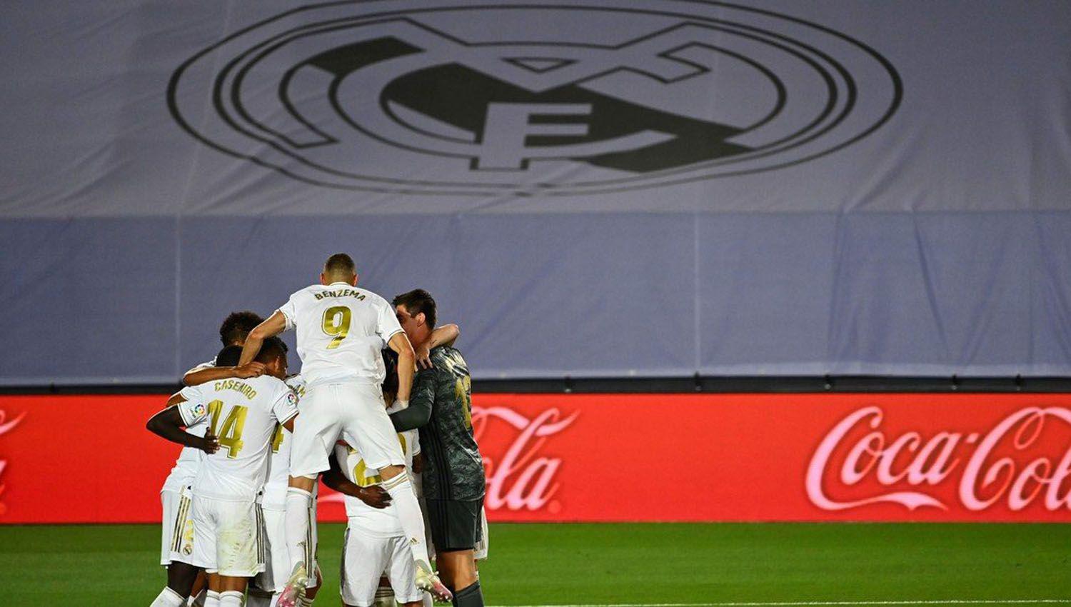 Real Madrid ganoacute y  se consagroacute campeoacuten de la Liga Espantildeola