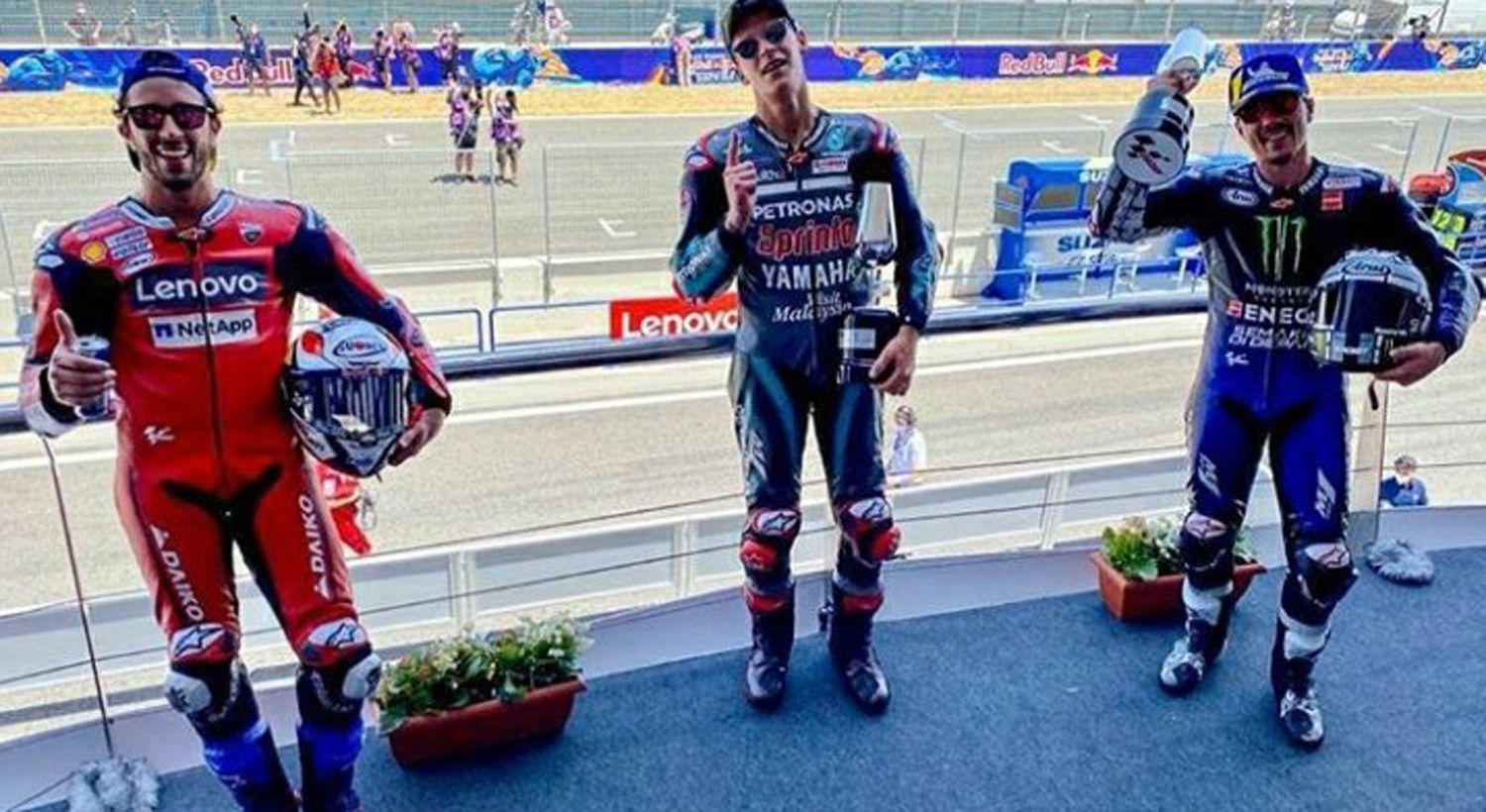 Quartararo gana en el regreso del MotoGP y Marc Maacuterquez sufre una fractura de huacutemero