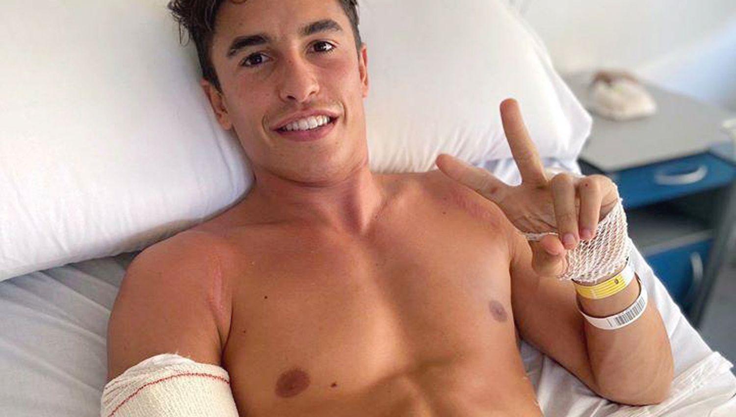 M�rquez fue operado del brazo derecho y ya piensa en el regreso a la acción