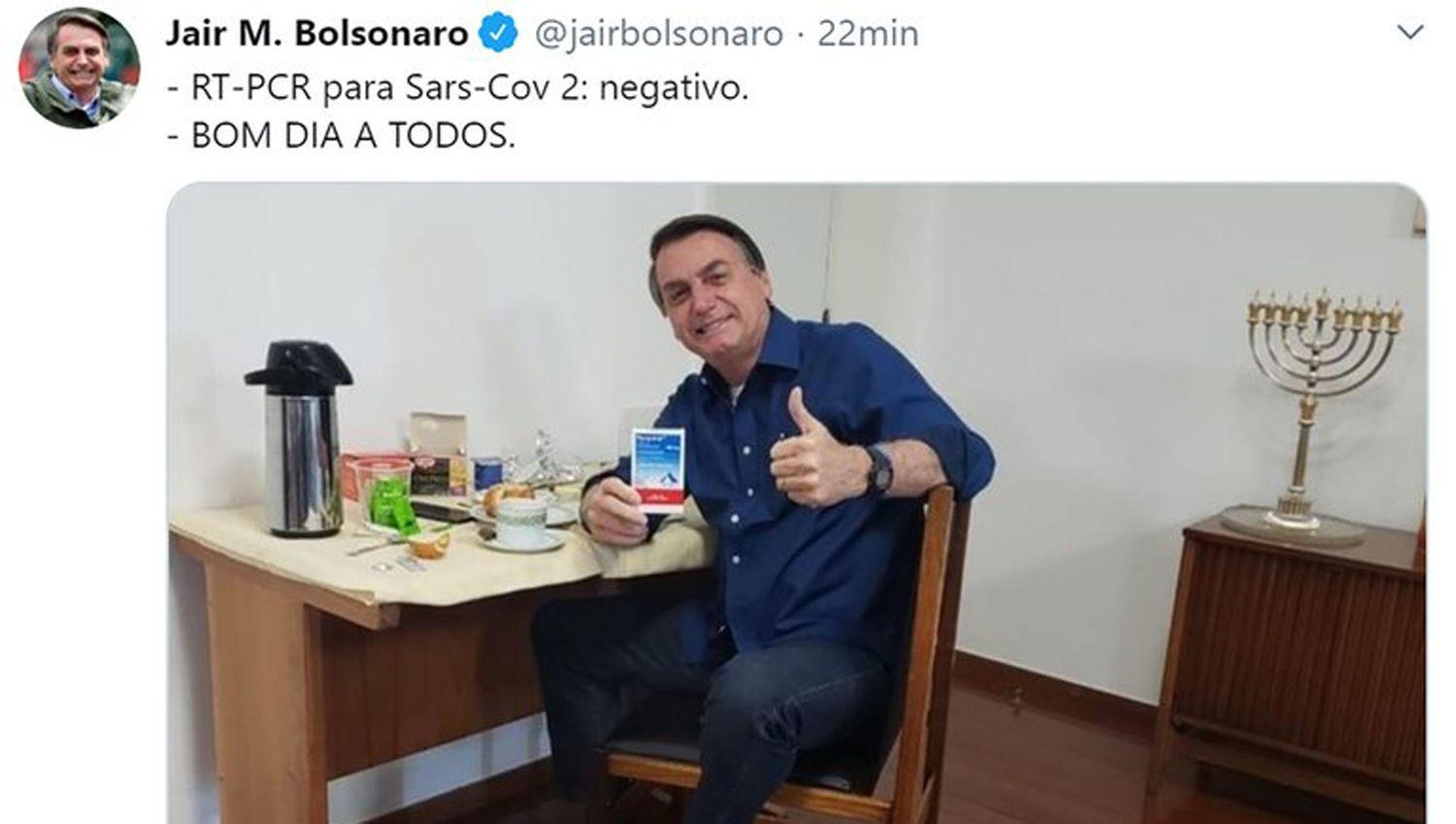 Jair Bolsonaro se curoacute de coronavirus el cuarto test dio negativo