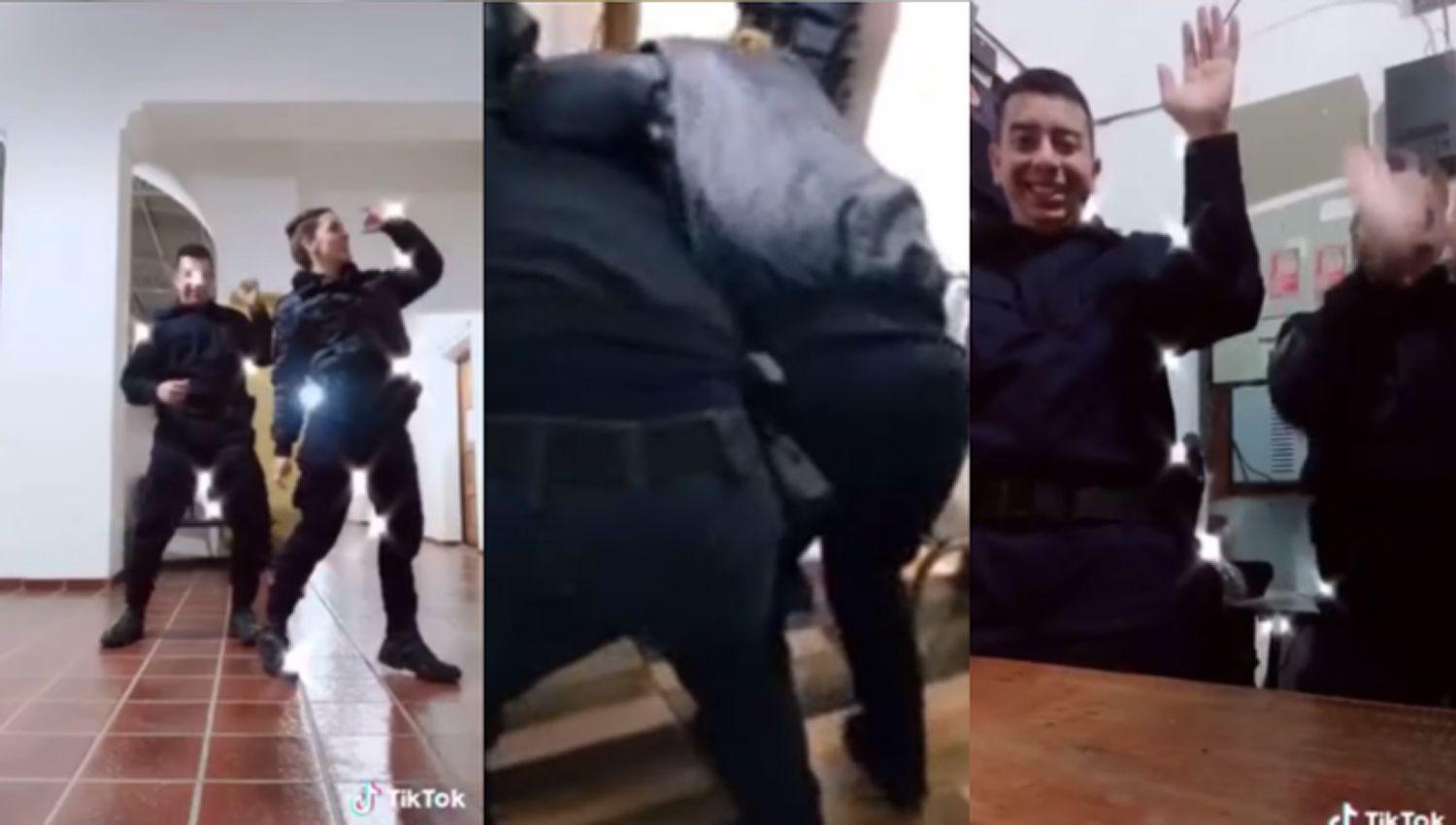VIDEO  Tik Tok- policiacuteas pasaron a situacioacuten pasiva por filmarse en una comisariacutea