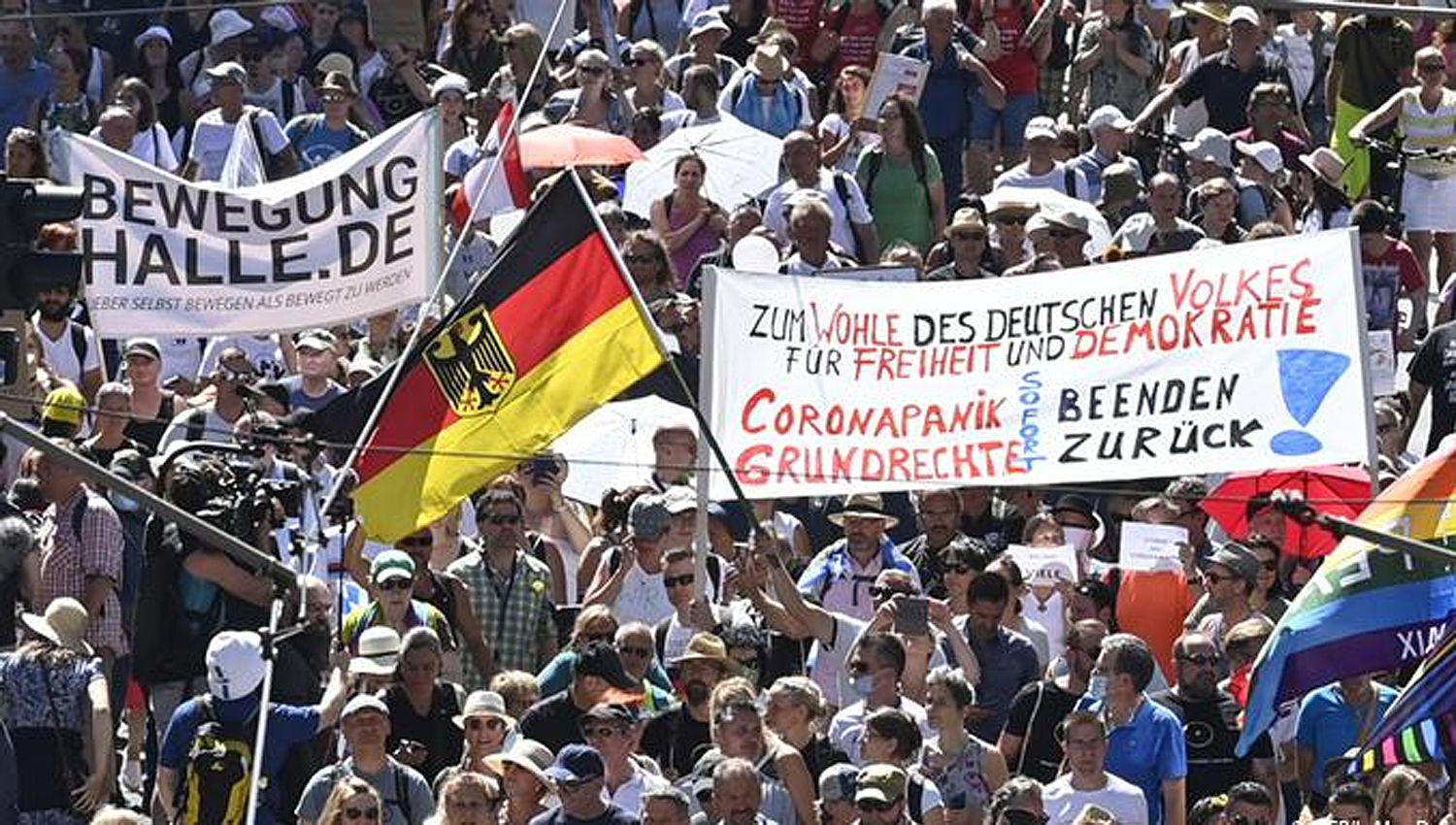 VIDEO  Alemania- miles de personas exigen el fin de las restricciones por la pandemia