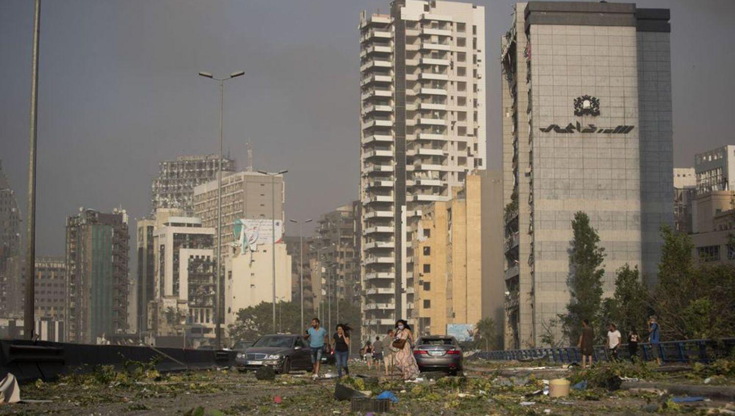 Asiacute luce la ciudad de Beirut despueacutes de la explosioacuten