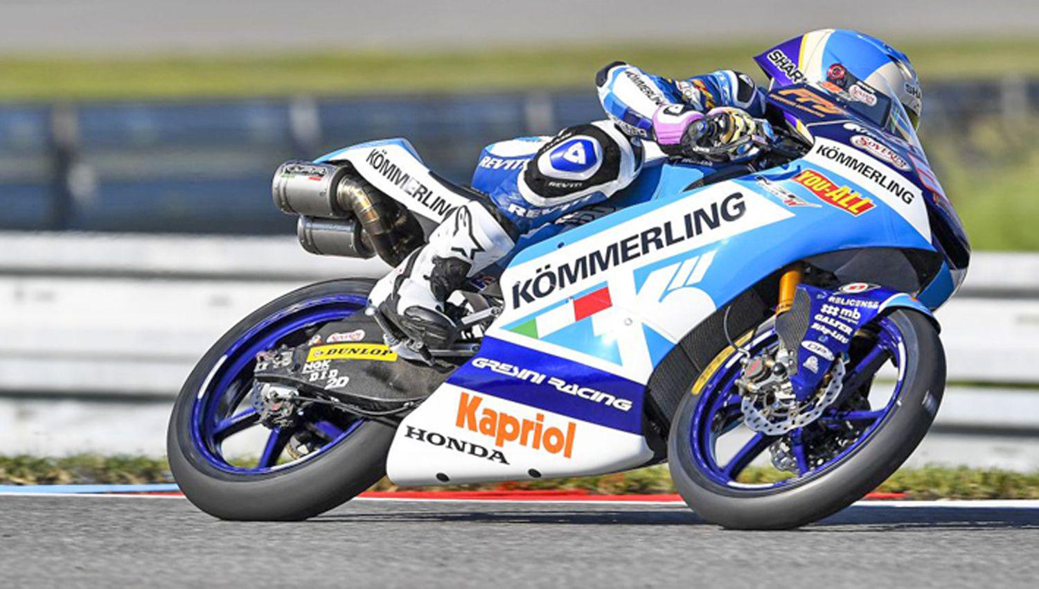 Gabriel Rodrigo hizo el mejor registro en Moto3