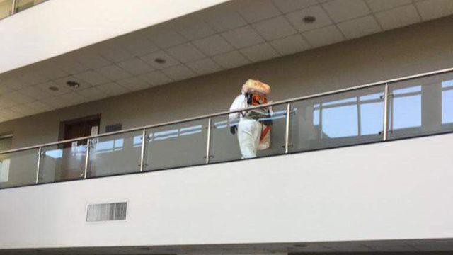 Desinfeccioacuten de espacios puacuteblicos en edificios tribunalicios