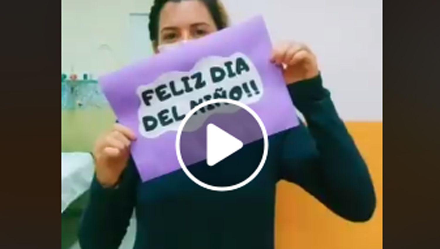 VIDEO  Personal del Cepsi saludoacute a los chicos de la Fundacioacuten Graciela Maidana