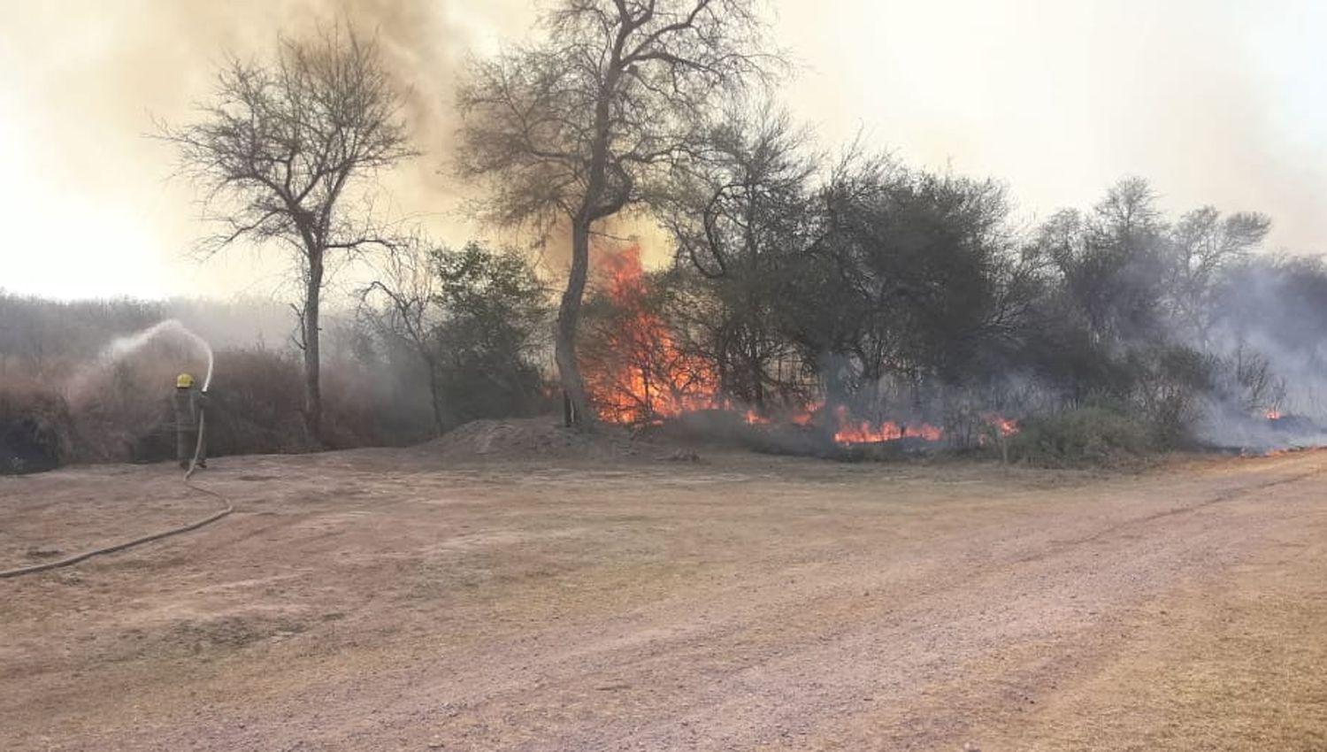 Bomberos debieron trabajar para sofocar un incendio de grandes proporciones