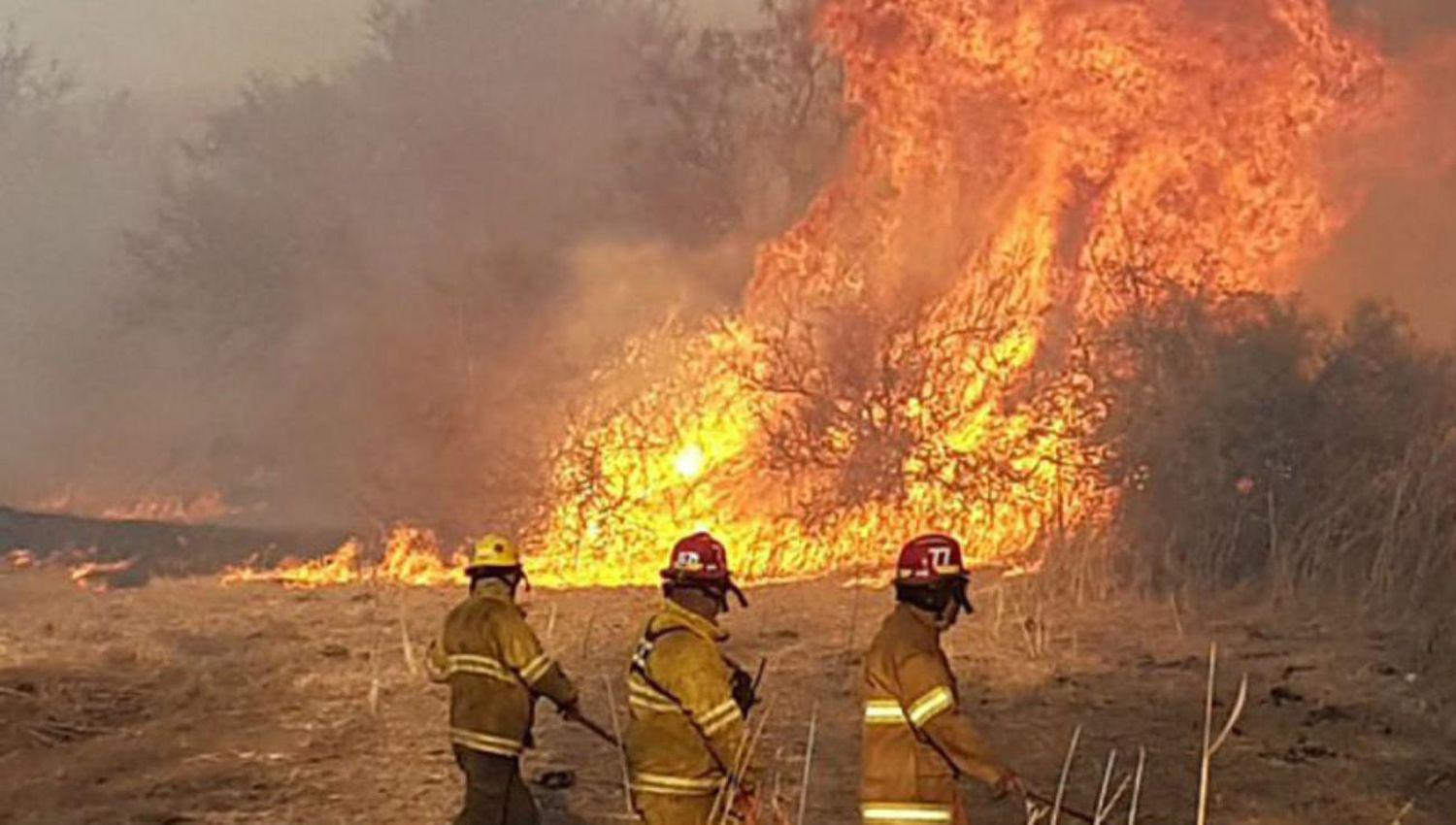 El incendio en las sierras de Coacuterdoba estaacute descontrolado