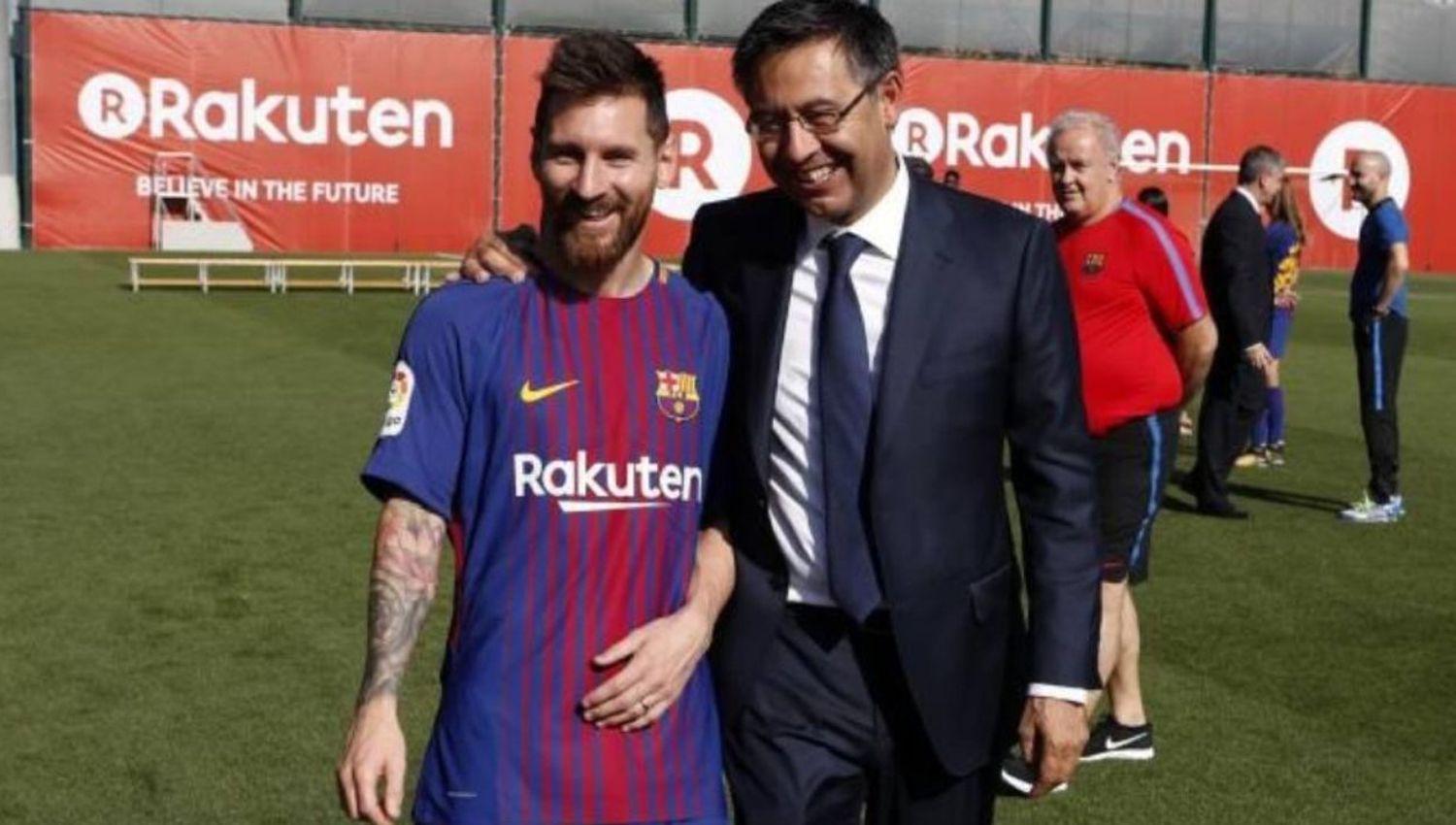 El presidente del Barcelona quiere convencer a Messi para que se quede